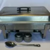 Eight Quart Chafer with Two Fuel Cans and More