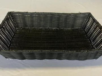 Black Bakery Basket with Dimensions for Rental