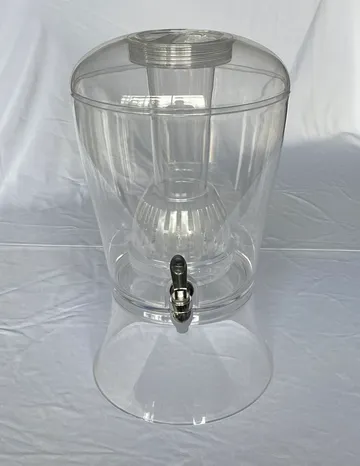 Acrylic Beverage Dispenser with Ice and Fruit Infuser