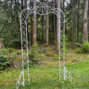 White Metal Wedding Arc with Dimensions