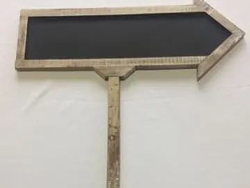 Wood Arrow Stake with Double Sided Chalkboard
