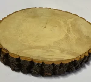 Wood Cake Plateau Oval with Dimensions