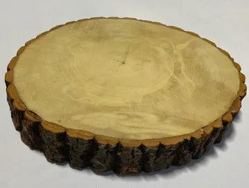 Wood Cake Plateau Oval with Dimensions