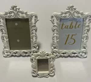 Picture Frame- White Baroque
