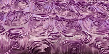 Lavender Rosette Rectangle, 90 by 132 Inches