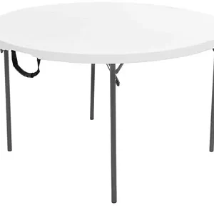 Forty Inches Round Table Folds in Half, Seats Five or Six