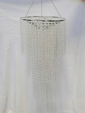 Four Tier Large Crystal Beaded Chandelier, Dimensions