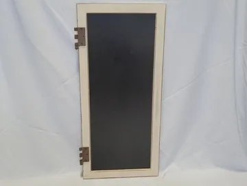 White Door with Hinges Chalkboard, 35.5 by 16.5 Inches