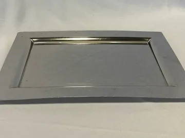 Silver Metal Rectangle Tray, 18 inches Size