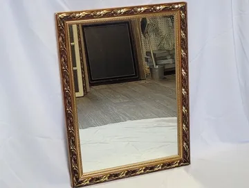 XL Gold Bronze Framed Chalkboard with Mirror Insert