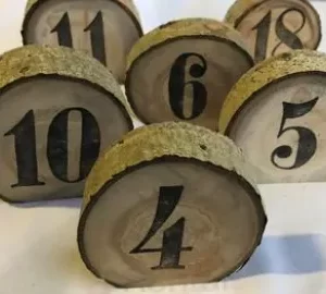 Table Number- Wood Slice