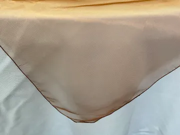 Copper Sheer Ninety Inches Square Organza Overlay