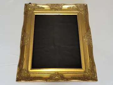 Gold Ornate Frame Chalkboard, 23 by 27 Inches