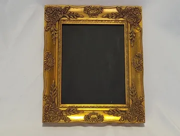 Gold Ornate Frame Chalkboard, 11.5 by 13.5 Inches