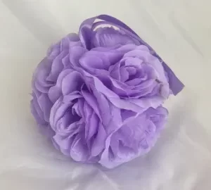 Lavender Rose Kissing Ball, Six Inches