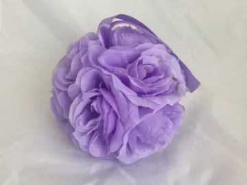 Lavender Rose Kissing Ball, Six Inches