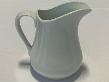 White Pitcher, Available Size Six Inches