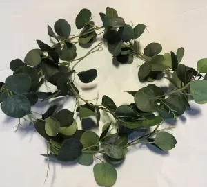 Eucalyptus Leaf Silk Garland, Six Feet Size