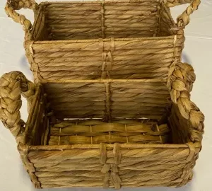 Rectangle Baskets in Two Size Options for Rentals