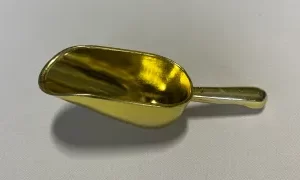 Gold Plastic Candy Scoop Round Top, 6.25 inches