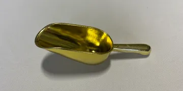Gold Plastic Candy Scoop Round Top, 6.25 inches