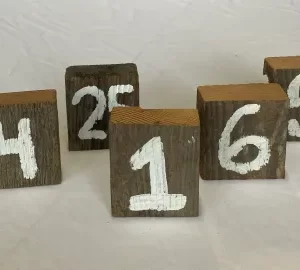 Table Number- Barn Wood