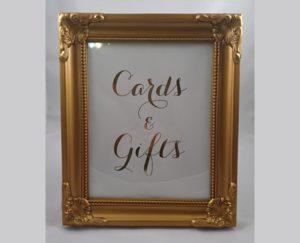 Cards & Gifts Gold foil