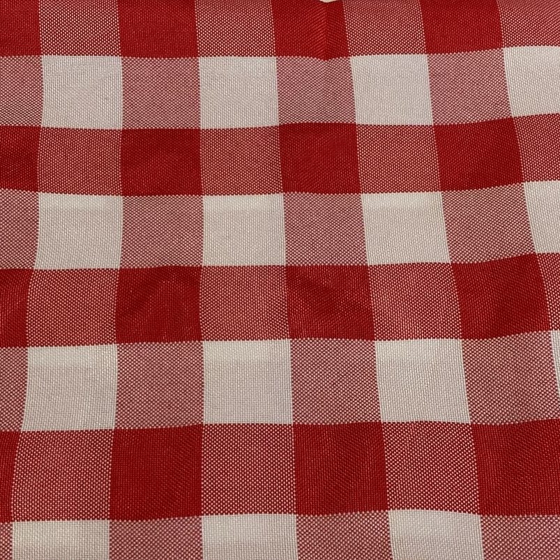 Red and white check