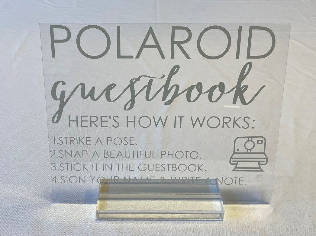 Acrylic Polaroid Sign