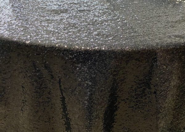 Black Sequin Tablecloth - SBL Rentals