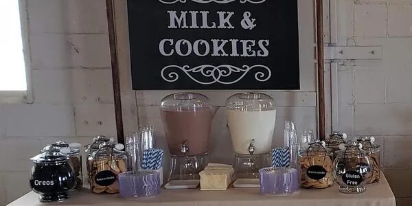 Milk and Cookies Buffet